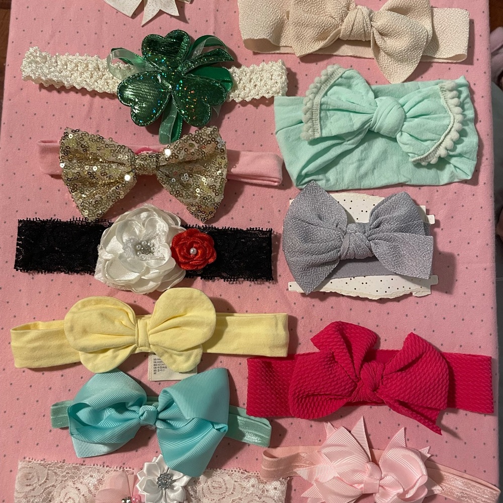 24 baby girl headbands for 1-2 years